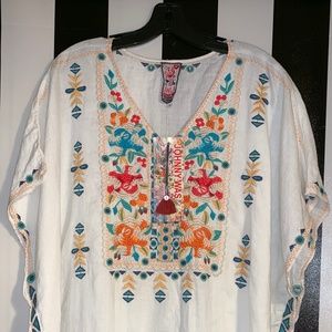 Johnny Was Linen Tunic Dress S/ NWT